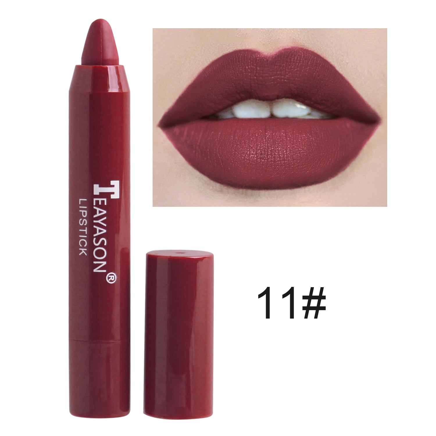 12 Colors Sexy Matte Lipstick Waterproof Long Lasting Color Rendering Non-stick Velvet Lips Liner Pencil Woman Makeup Cosmetics Valentine's Day Gifts