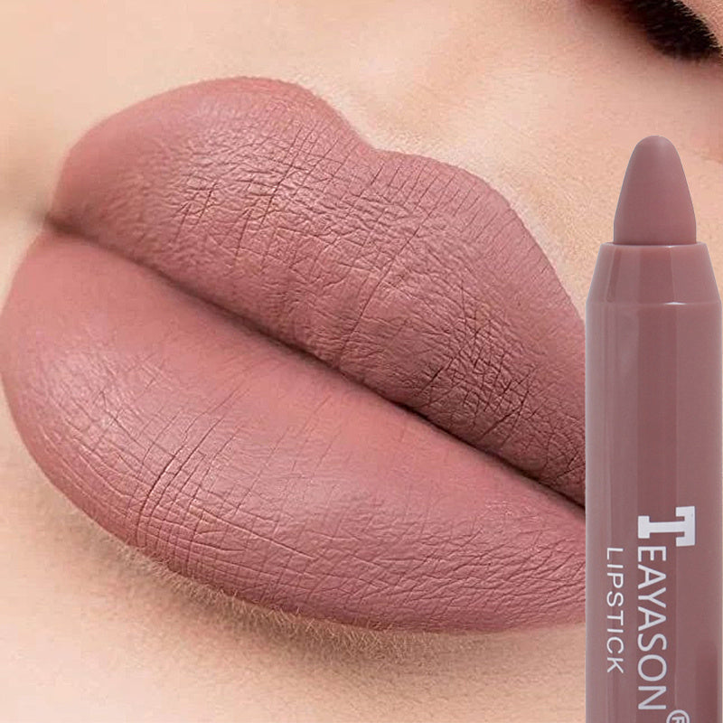 12 Colors Sexy Matte Lipstick Waterproof Long Lasting Color Rendering Non-stick Velvet Lips Liner Pencil Woman Makeup Cosmetics Valentine's Day Gifts
