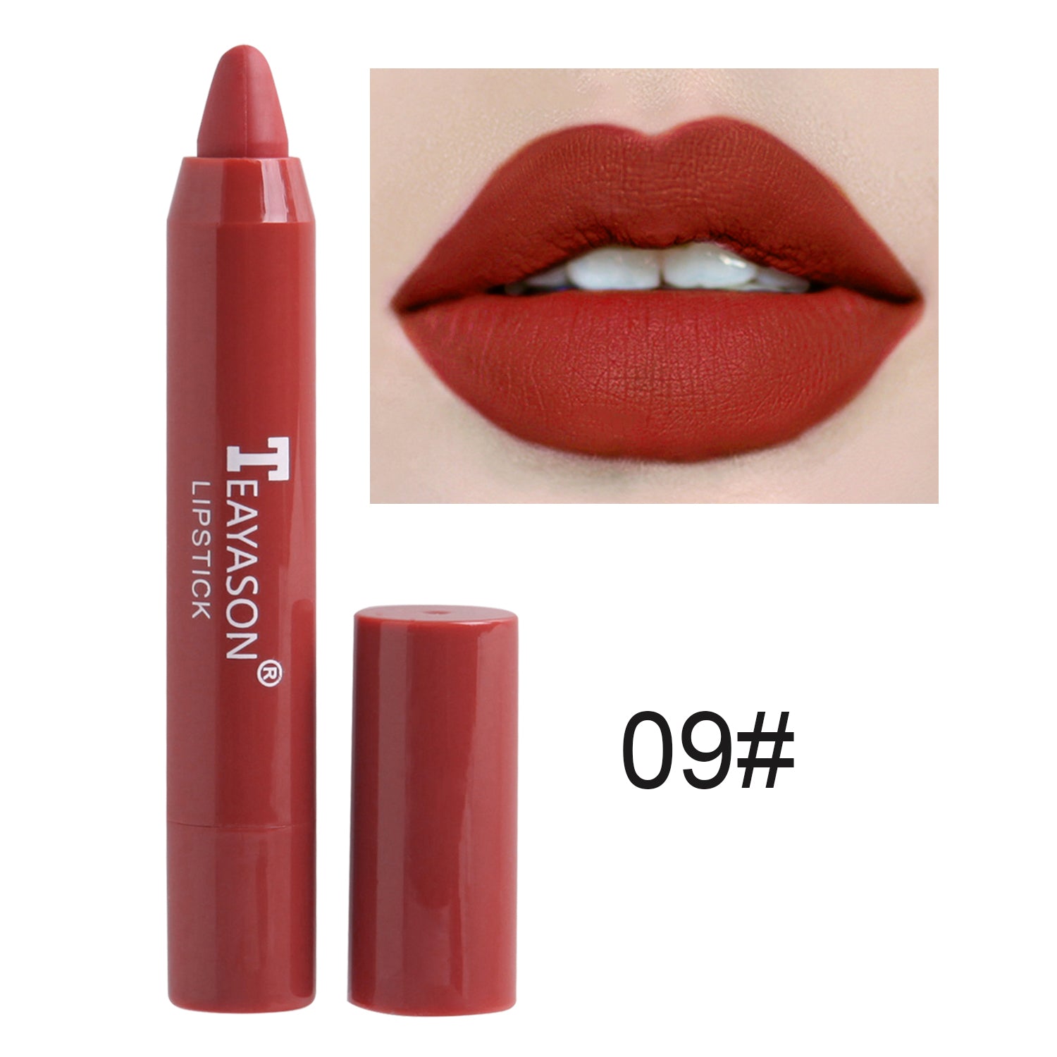 12 Colors Sexy Matte Lipstick Waterproof Long Lasting Color Rendering Non-stick Velvet Lips Liner Pencil Woman Makeup Cosmetics Valentine's Day Gifts