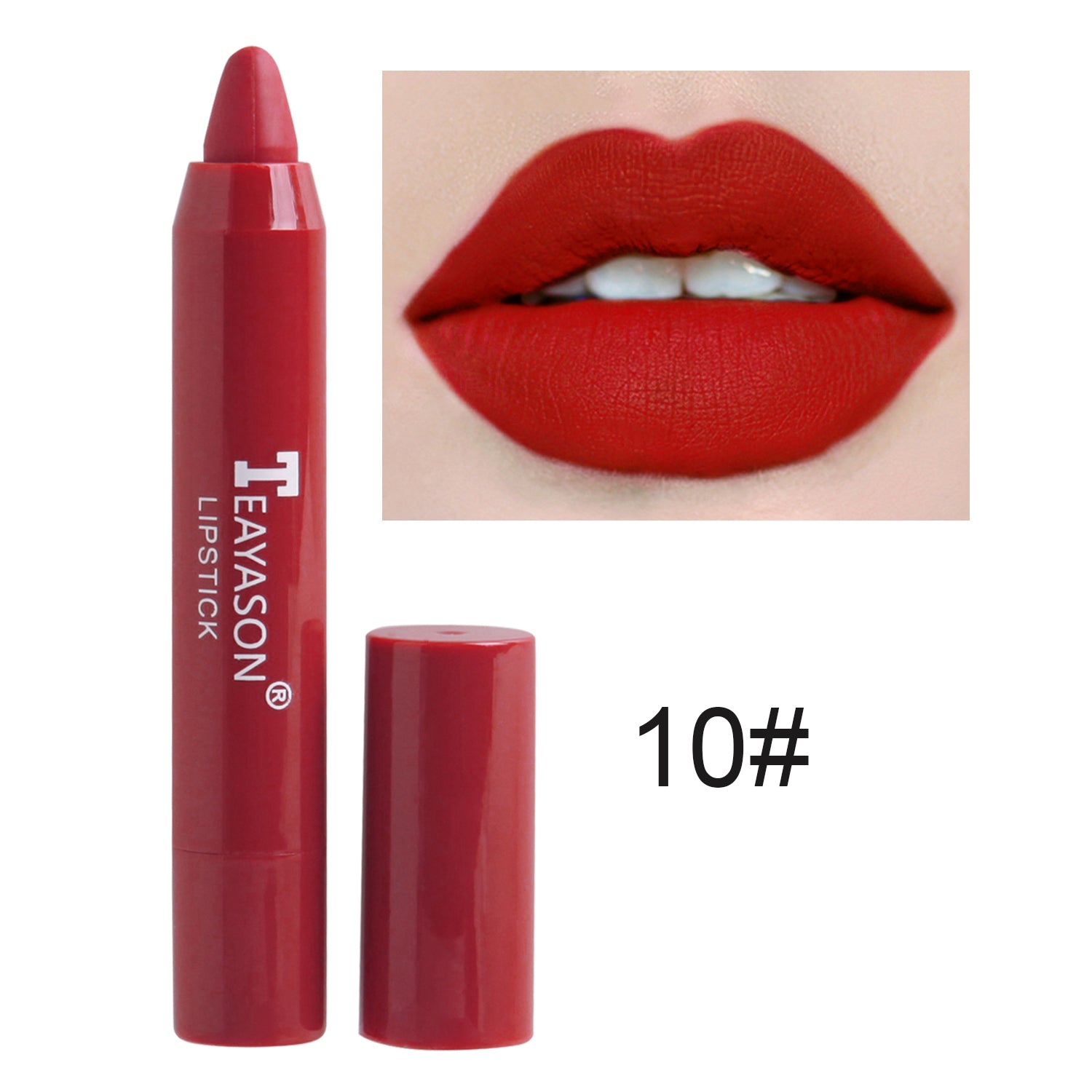 12 Colors Sexy Matte Lipstick Waterproof Long Lasting Color Rendering Non-stick Velvet Lips Liner Pencil Woman Makeup Cosmetics Valentine's Day Gifts