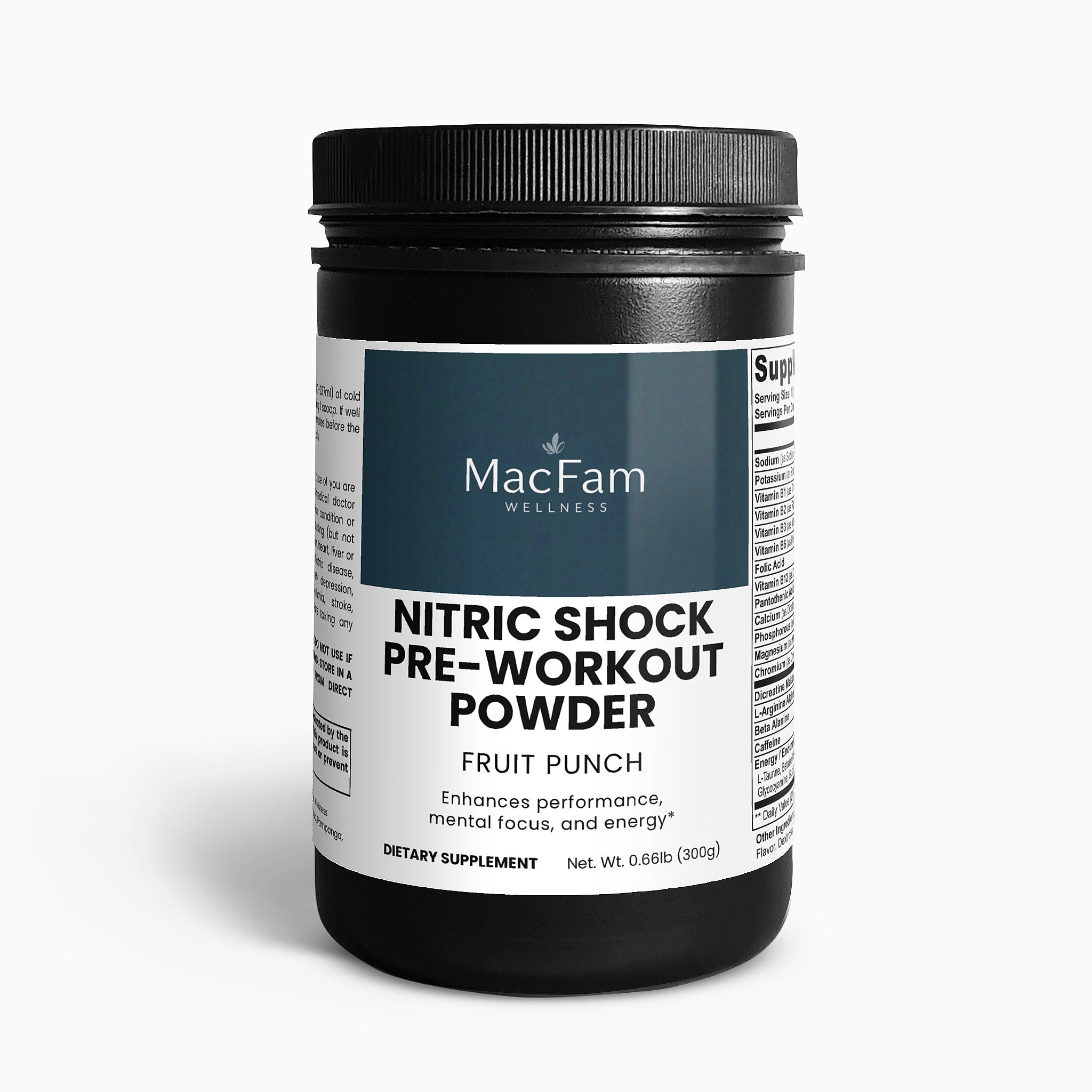 Nitric Shock Pre-Workout Powder (Fruit Punch)