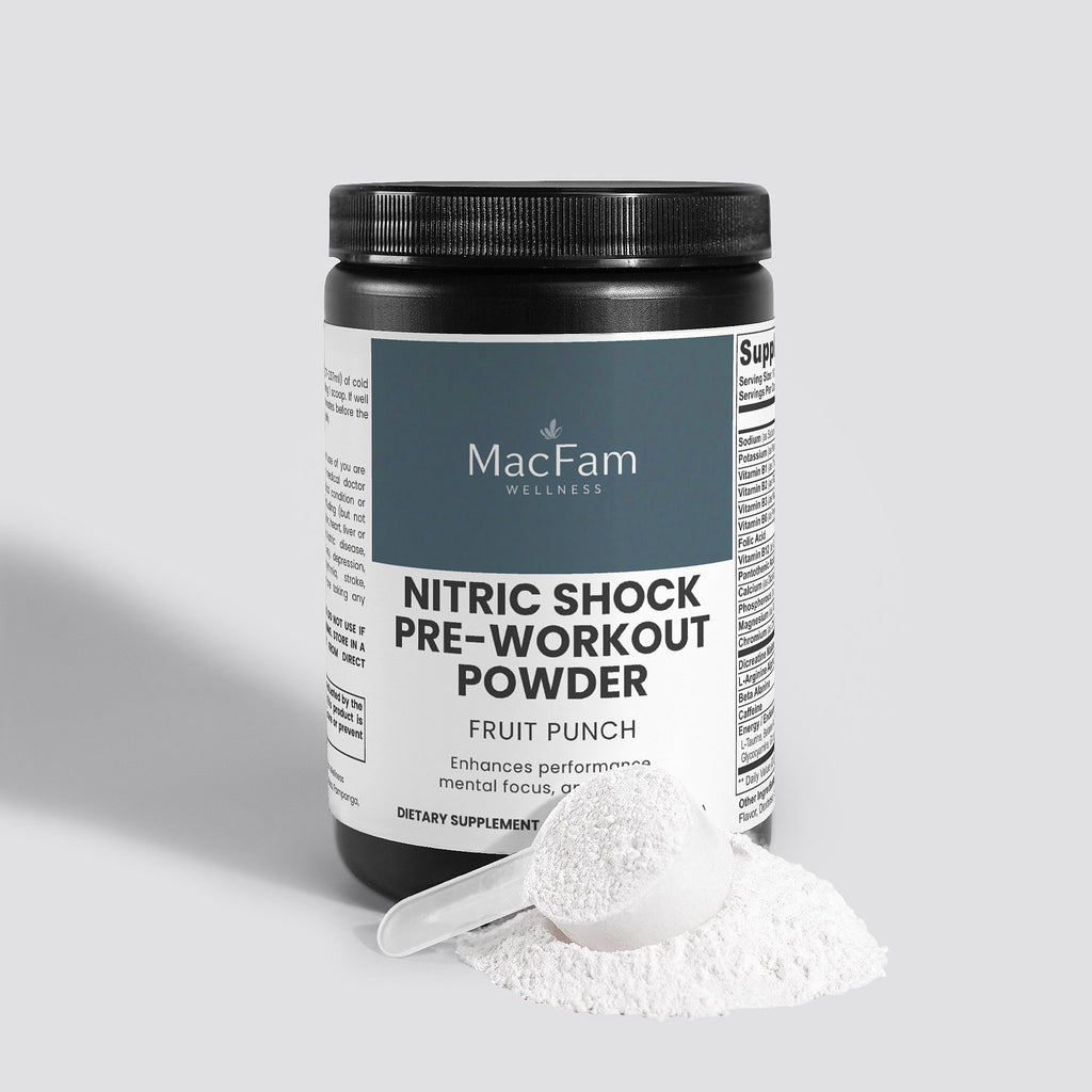 Nitric Shock Pre-Workout Powder (Fruit Punch) (Bundle of 3)