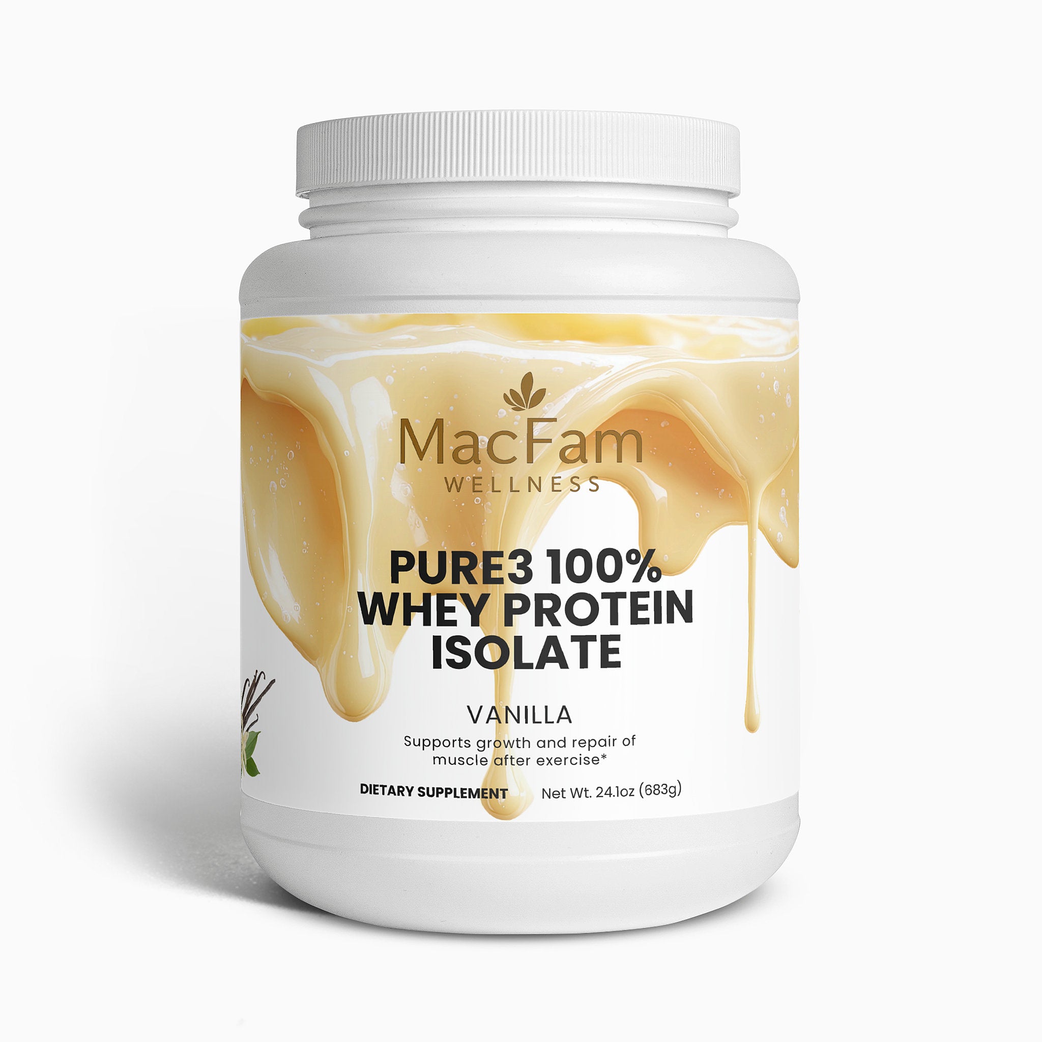 Pure3 100% Whey Protein Isolate (Vanilla)