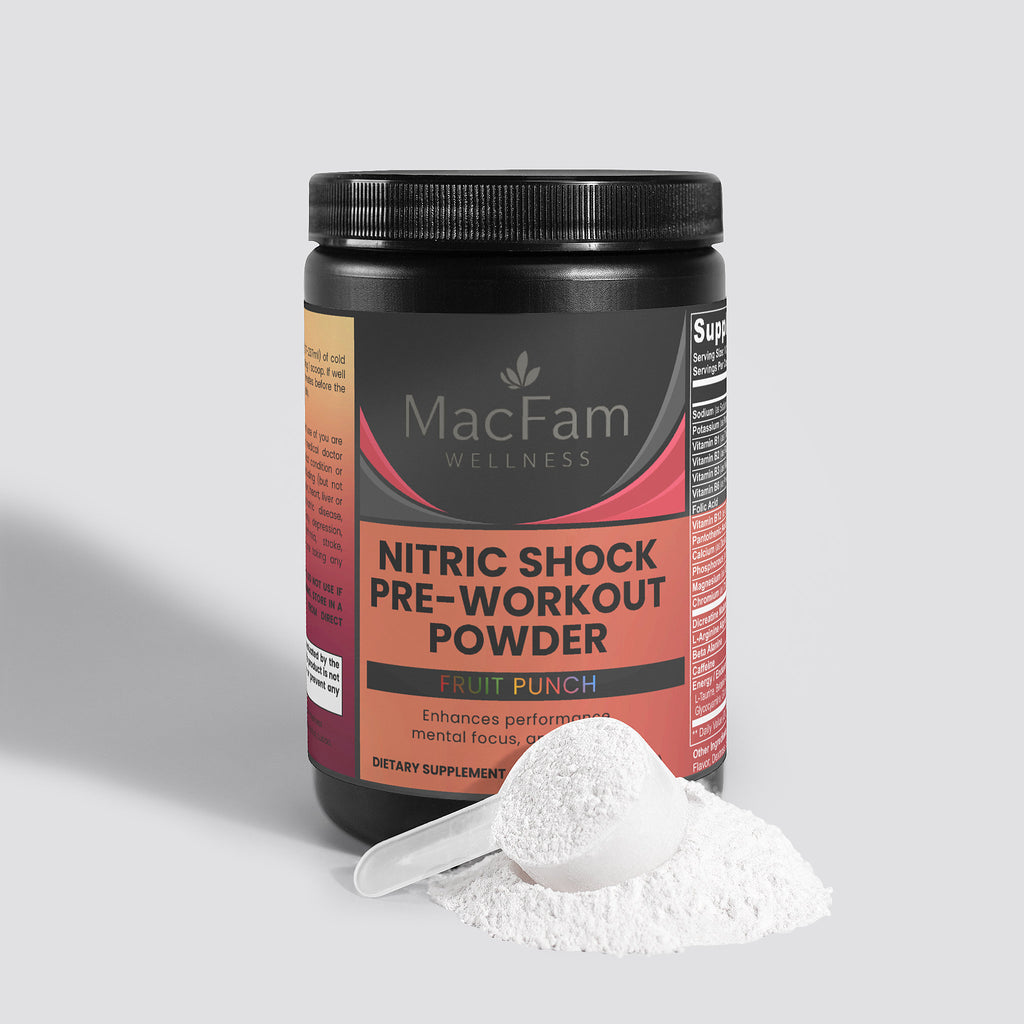 Nitric Shock Pre-Workout Powder (Fruit Punch) (Bundle of 3)