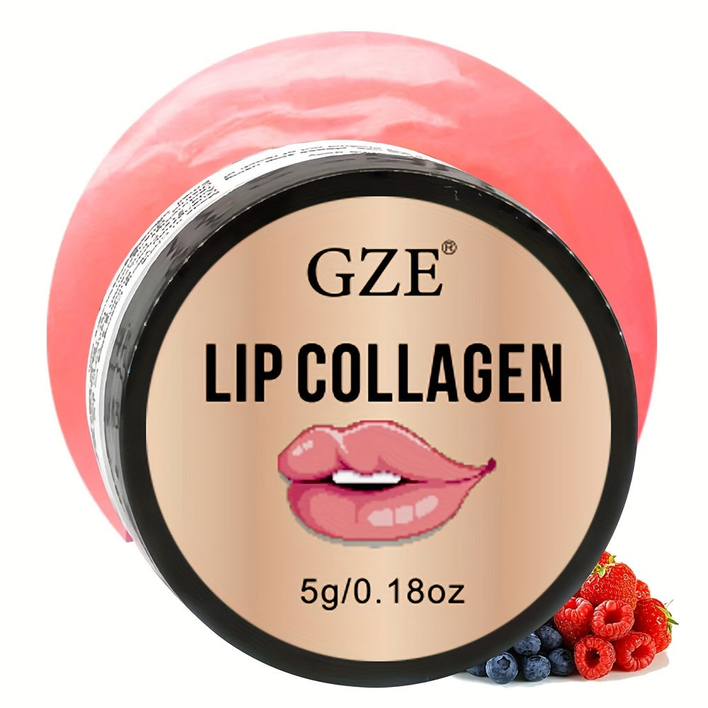 Lip Sleeping Mask 0.18oz, Contains Collagen, Coconut & Castor Oil Overnight Lip Mask, Lip Plumper, Lip Mask With Peptide Complex For Lip Hydrating Overnight Lip Skin Care