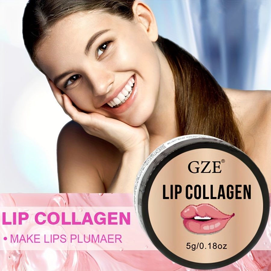 Lip Sleeping Mask 0.18oz, Contains Collagen, Coconut & Castor Oil Overnight Lip Mask, Lip Plumper, Lip Mask With Peptide Complex For Lip Hydrating Overnight Lip Skin Care