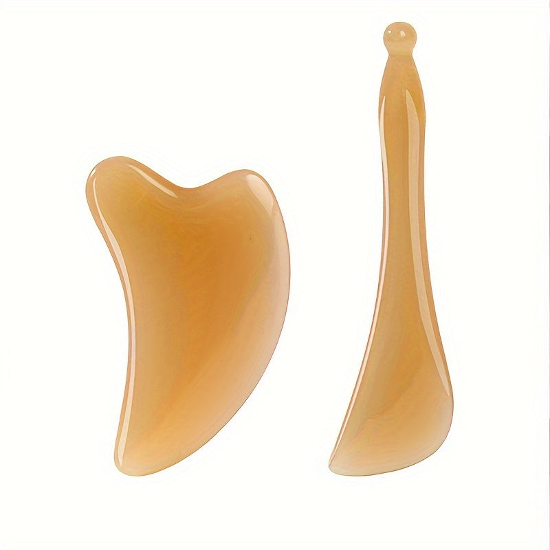 1/2pcs Gua Sha Face Massage Tool Face Roller - Heart Shape Guasha Board Facial Beauty Skin Care Tools - Self Care Gift - Mother's Day Gift