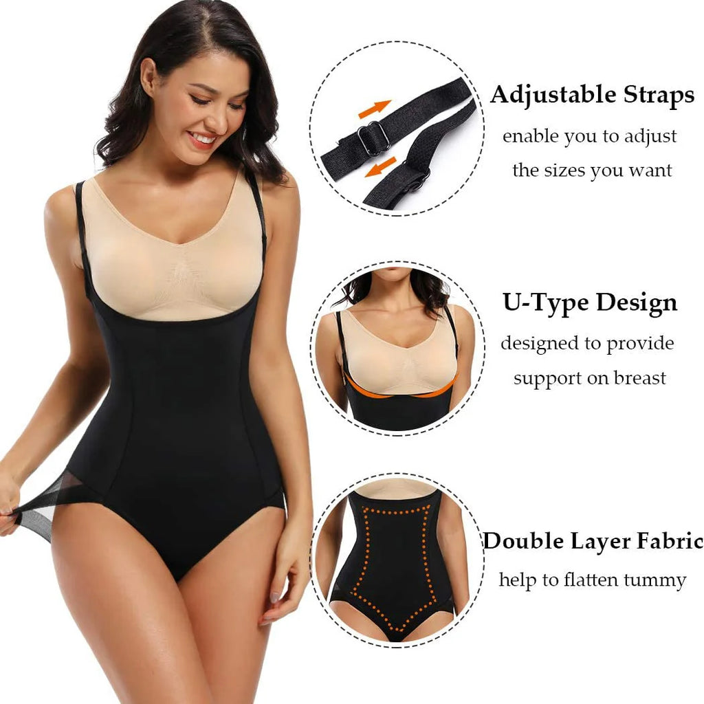 Bodysuit Shapewear Women Waist Trainer Body Shaper Belly Slimming Sheath Underwear Colombian Girdles To Reduce Abdomen and Waist