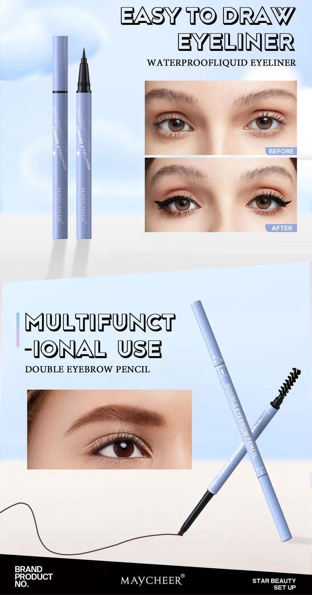 All-In-One Makeup Set,Full Makeup Kit Gift Include Concealer,Foundation,Eyeliner,Eyebrow Pen,Mascara,Lipstick Makeup for Women