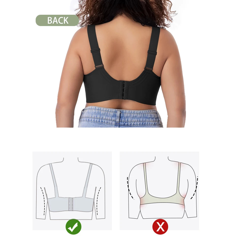 Wireless Bras for Women Seamless Full Coverage Bra No Underwire Soft Push Up Everyday Bralette