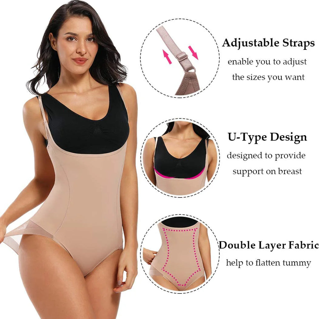 Bodysuit Shapewear Women Waist Trainer Body Shaper Belly Slimming Sheath Underwear Colombian Girdles To Reduce Abdomen and Waist