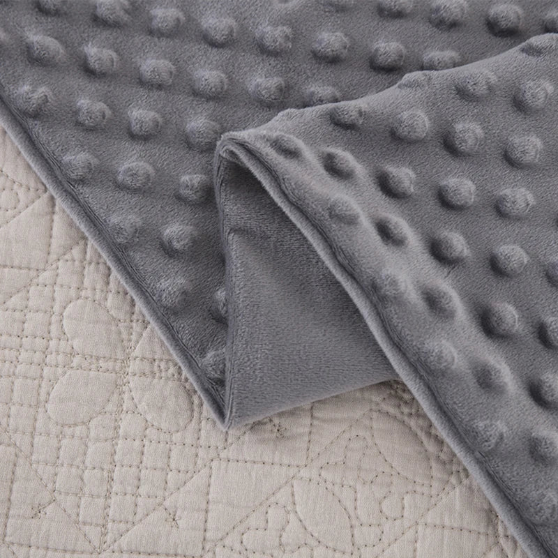 Soft Flannel Weighted Blanket Cover Solid Color Removable Quilt Cover For Heavy Weighted Blanket Decompression Blanket Cover