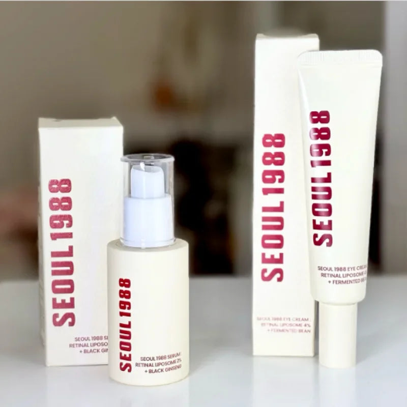 Korean Brand Skin Care Set Seoul 1988 Anti-aging Brightening Eye Cream Sunscreen Anti-wrinkle Essence Rice Cream Essence Water