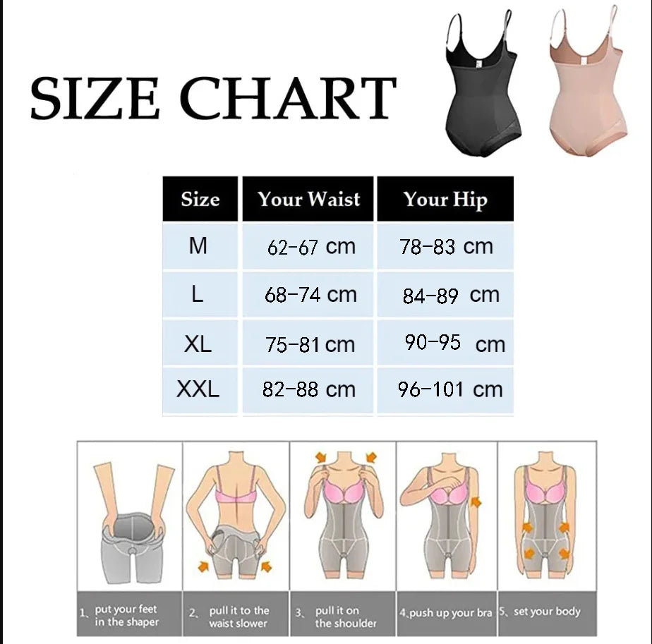 Bodysuit Shapewear Women Waist Trainer Body Shaper Belly Slimming Sheath Underwear Colombian Girdles To Reduce Abdomen and Waist