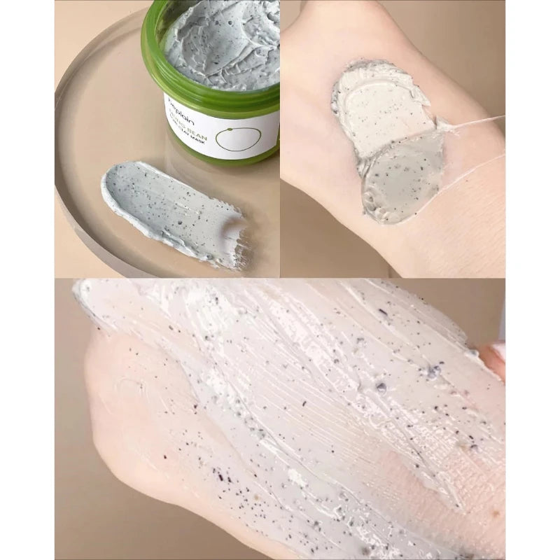 Korean Skincare Set Beplain Mung Bean Face Cleansing Foam,Face Serum,Exfoliate Pore Remover Clay Mask and Cleansing Oil 4pcs Set