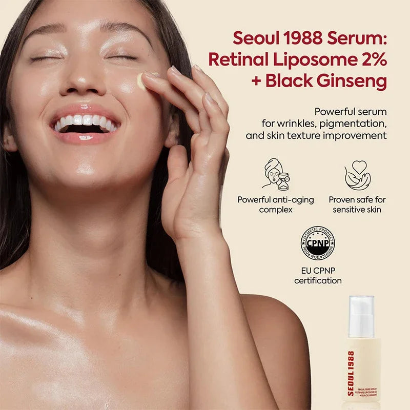 Korean Brand Skin Care Set Seoul 1988 Anti-aging Brightening Eye Cream Sunscreen Anti-wrinkle Essence Rice Cream Essence Water