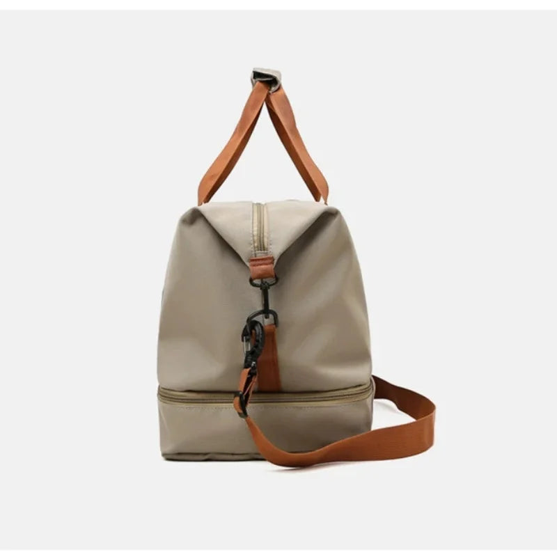 Large Capacity Travel Fitness Bag Waterproof Sports Duffel Bag for Men Portable Short Distance Luggage Workout Gym Bag