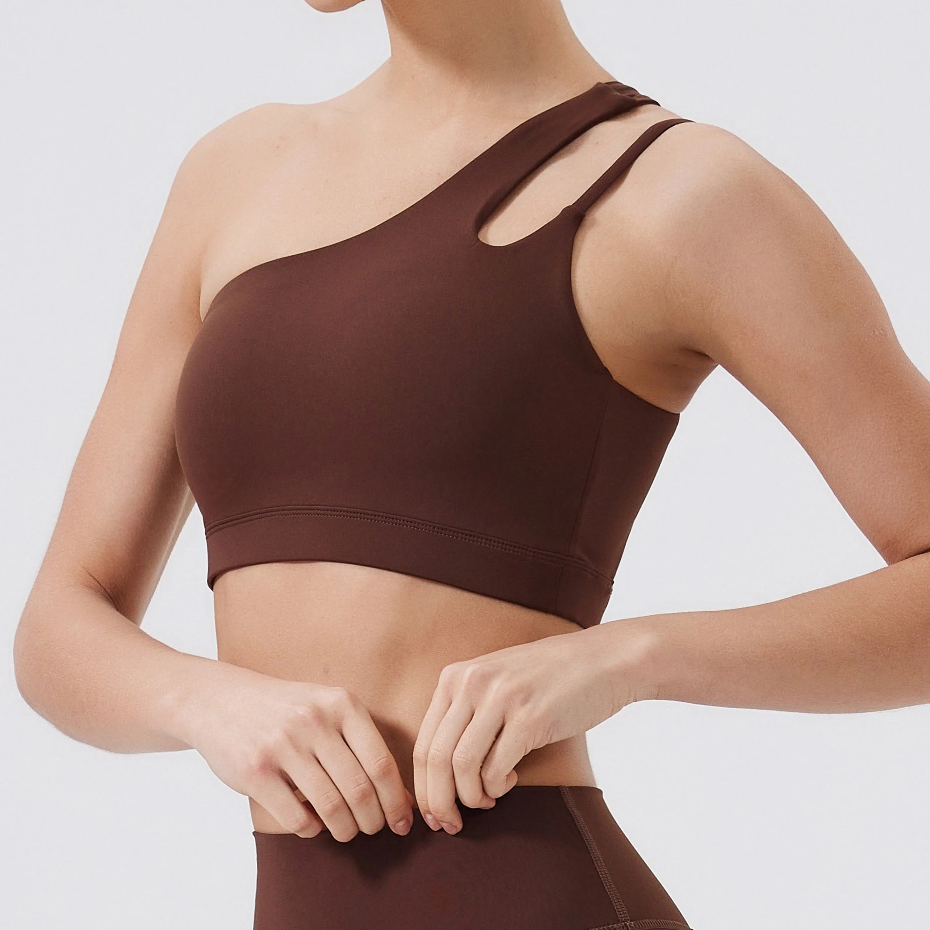 Women Sports Bra Push Up Fitness Bras One Shoulder Shockproof Yoga Bra Breathable Gym Yoga Running Bra Sexy Vest ﻿