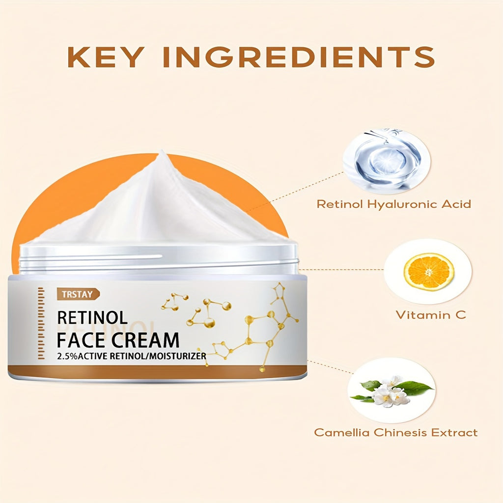 [Rich Retinol Plumping Face Cream] 5G/15G/30G/50G Retinol Skin Care Face Cream Quickly And Effectively Firming And Tightening Skin, And Immediately Plump With Water Rich Supplements